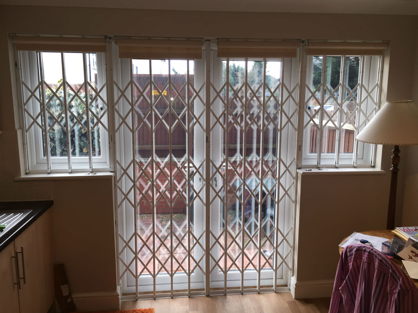 Window security grilles installation