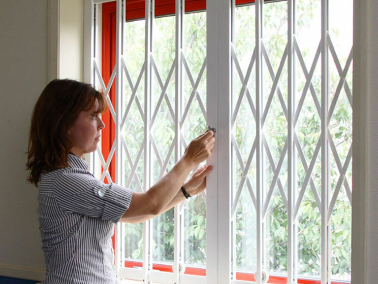 Heavy-duty window security grille