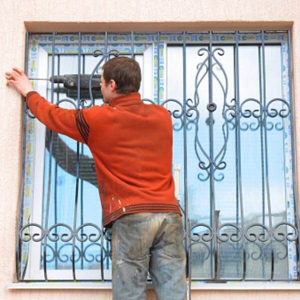 Custom window security grille